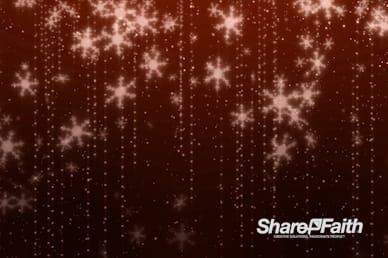 Orange Snowflakes Christmas Motion Graphic