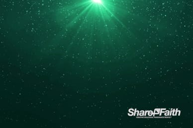 Green Snowfall Christmas Eve Motion Graphic