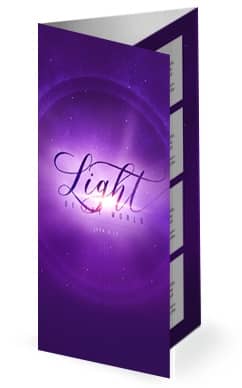 Light of the World Star Christmas Trifold Bulletin