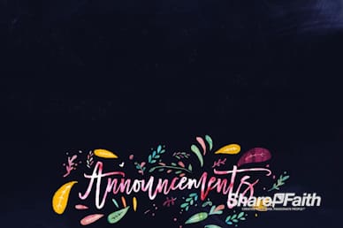 Love Never Gives Up Announcements Church Motion Graphic