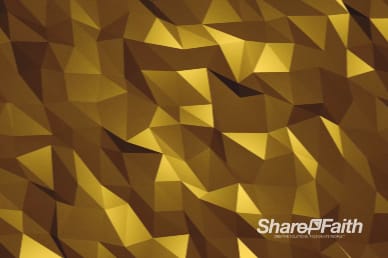 Yellow Polygon Wave Worship Motion Background
