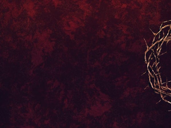 Good Friday Crown Of Thorns Worship Background