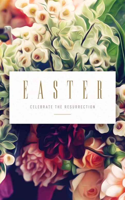 Easter Flower Church Bulletin
