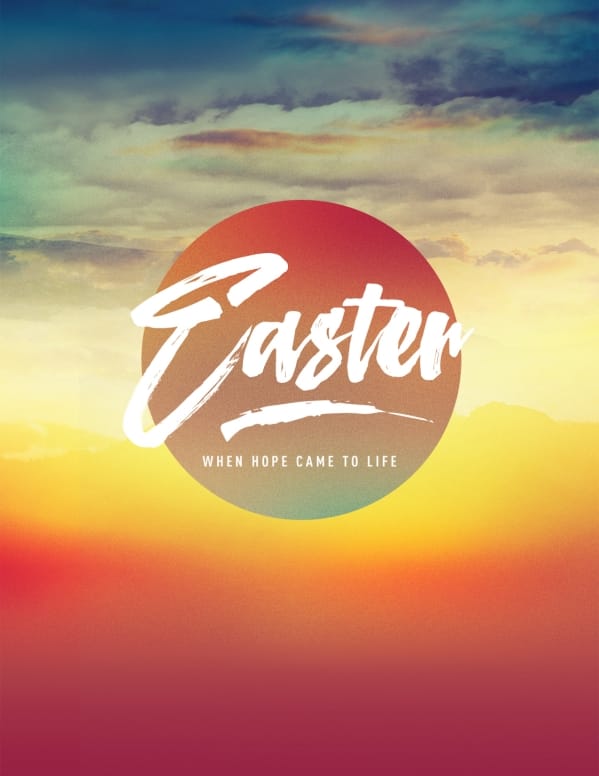 Easter Sunrise Flyer Template