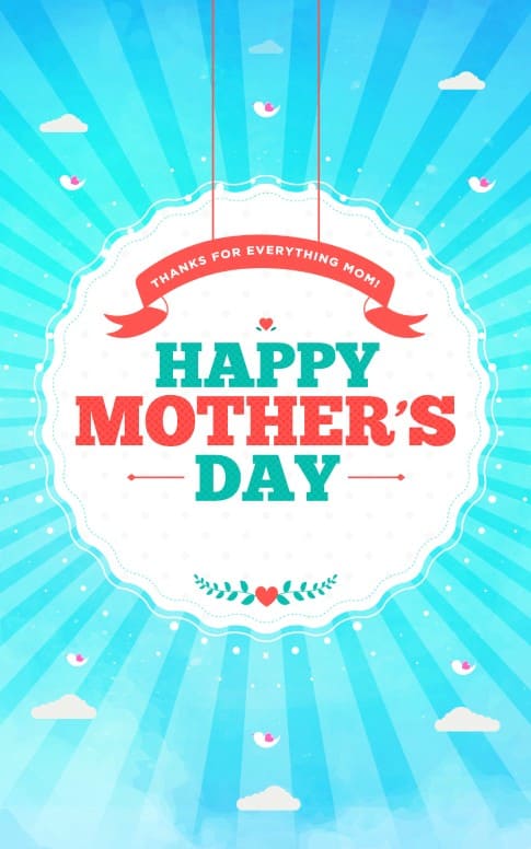Happy Mother's Day Spring Church Bulletin