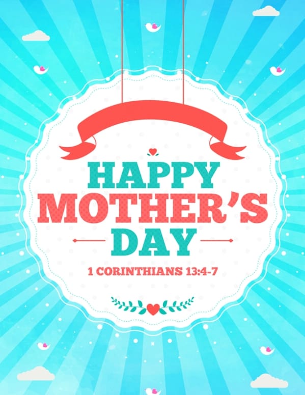 Happy Mother's Day Spring Church Flyer