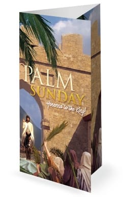 Palm Sunday Hosanna In The Highest Trifold Bulletin