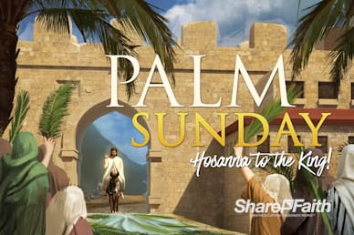Palm Sunday Hosanna In The Highest Church Motion Graphic