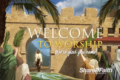 Palm Sunday Hosanna In The Highest Welcome Motion Graphic