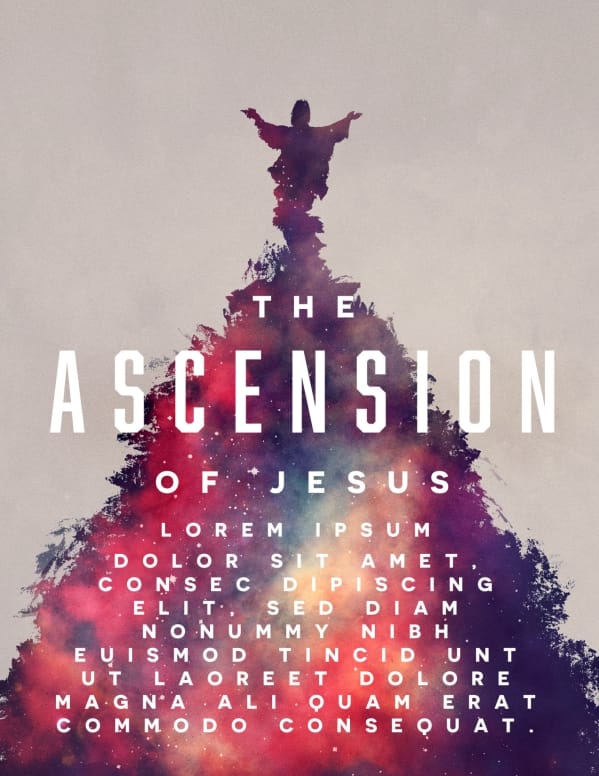 Ascension Day Church Flyer