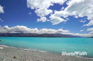 Blue Lakeshore Worship Motion Background