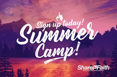 Church Summer Camp Motion Graphic