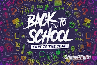 Back To School Church Motion Graphic
