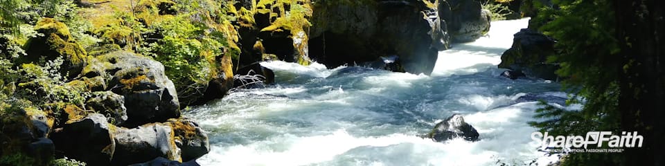River Rapids Adventure Nature Triple Wide Video Background