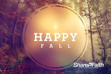 Happy First Day Of Fall Church Motion Graphic