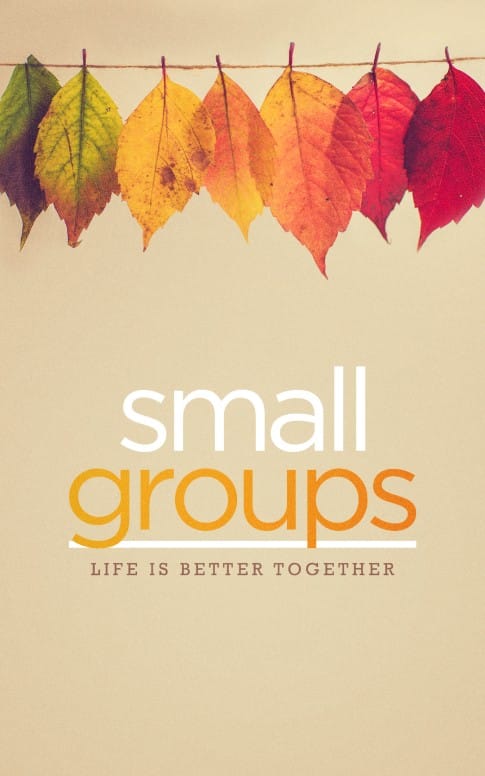 Small Groups Church Bulletin Cover