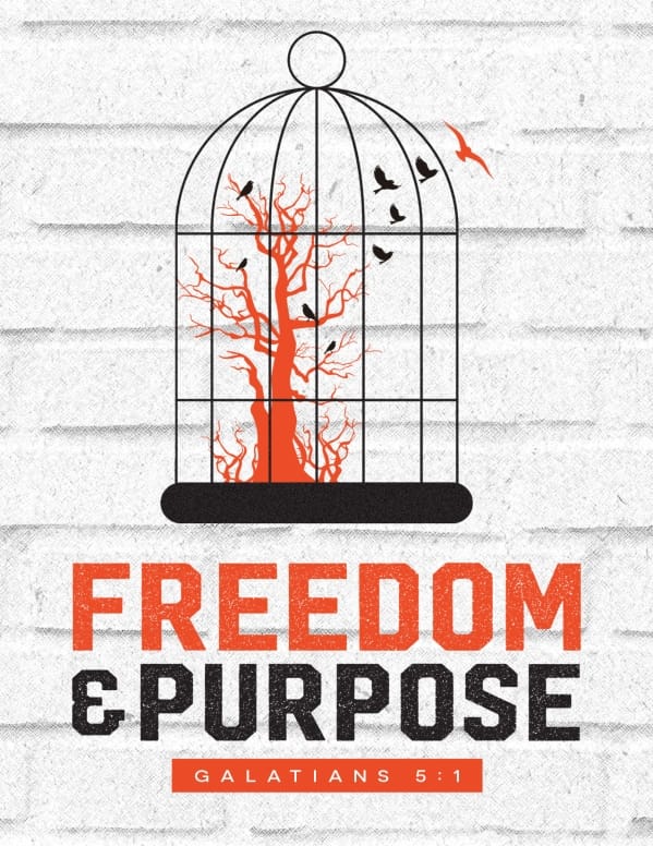 Freedom and Purpose Church Flyer Template