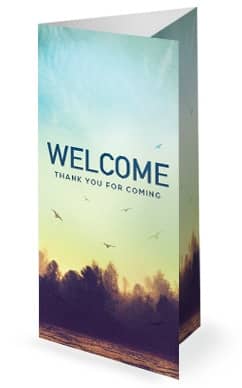 Steadfast Love of the Lord Tri Fold Church Bulletin Template