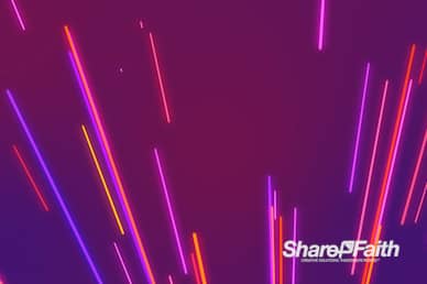 Neon Light Burst Worship Video