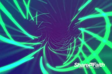 Neon Laser Spiral Worship Video