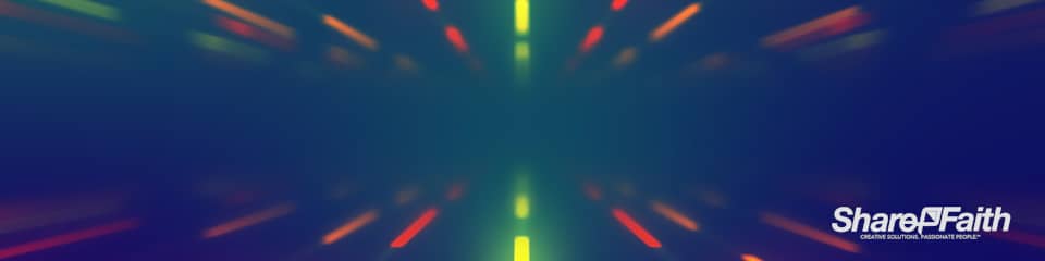 Neon Light Tunnel Multi Screen Video