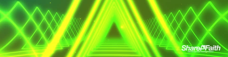 Neon Light Triangle Multi Screen Video
