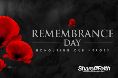 Remembrance Day Church Motion Graphic