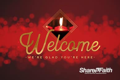 Christmas Church Services Welcome Motion Graphic