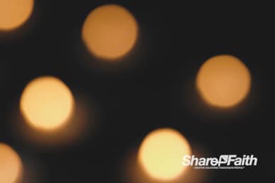 Flickering Christmas Candlelight Worship Video