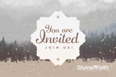 You Are Invited To Christmas Service Motion Graphic