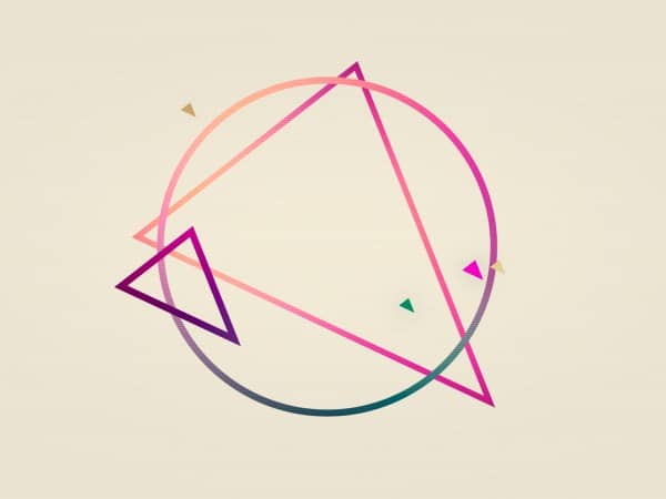Modern Shape Outline Worship Background
