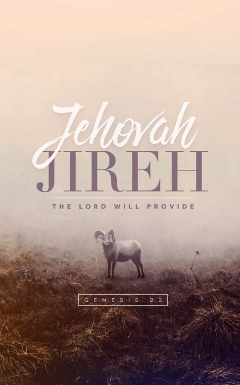 Jehovah Jireh The Lord Provides Church Bulletin Cover