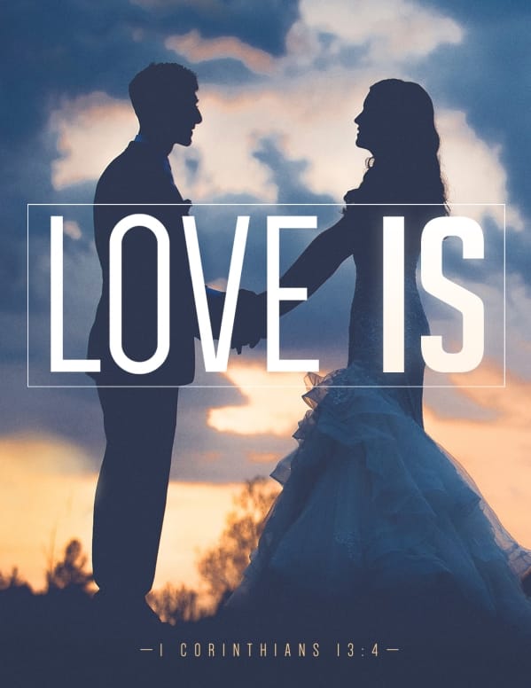 Love Is Bible Verse Church Flyer