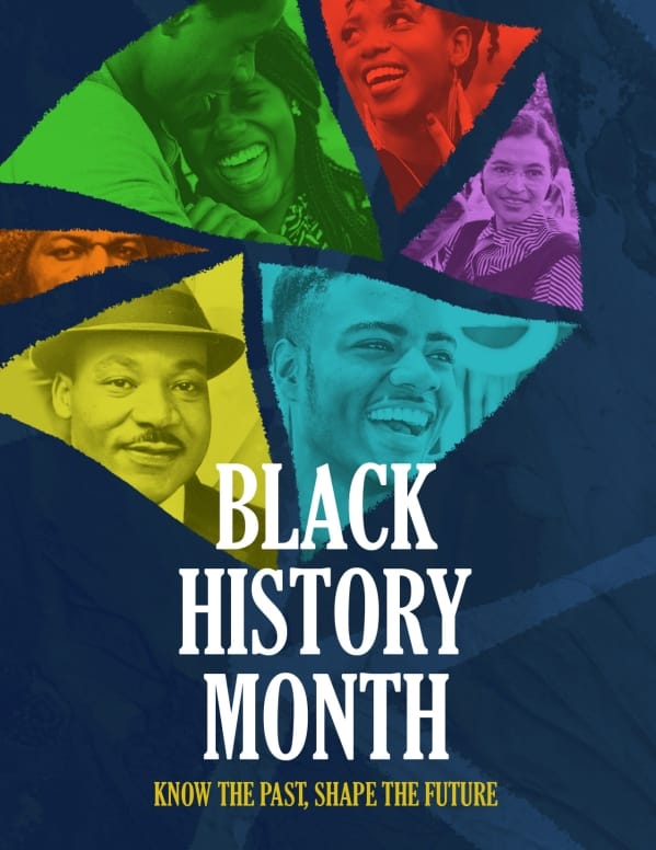 Black History Month February Church Flyer