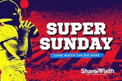 Super Sunday Football Church Motion Graphic