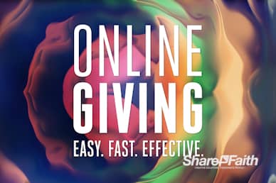 Online Giving Abstract Paint Texture Motion Graphic