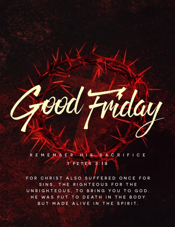 Good Friday Church Service Flyer Template