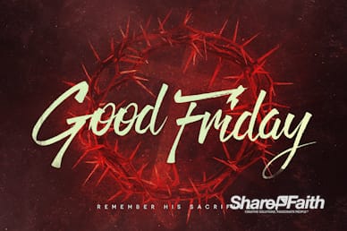 Good Friday Church Service Bumper Video