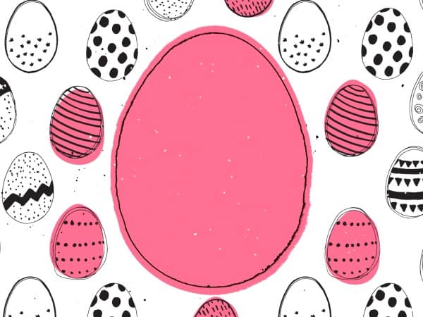 Church Easter Egg Hunt Announcement Background