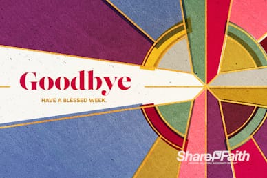 Stained Glass Easter Goodbye Video Loop