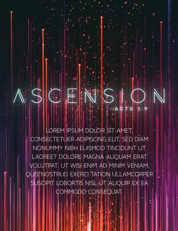 Ascension Day Modern Church Flyer