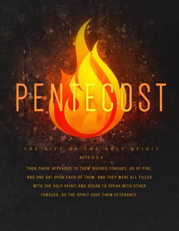 Pentecost Gift Of The Holy Spirit Flyer Template