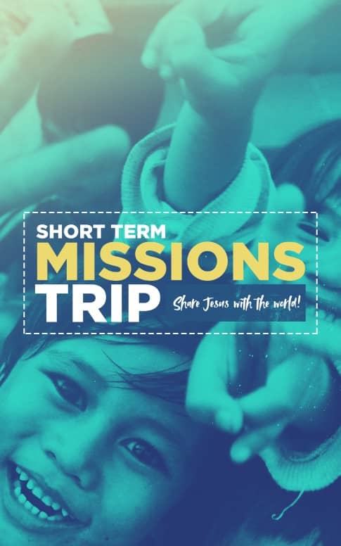Church Missions Trip Bulletin Cover Template