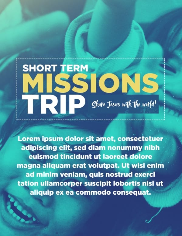 Church Missions Trip Flyer Template
