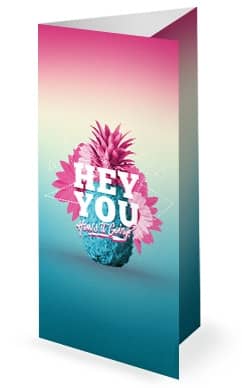 Summer Church Events Trifold Bulletin Template