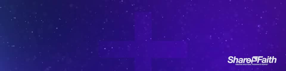 Floating Particles Cross Multi Screen Worship Motion Background