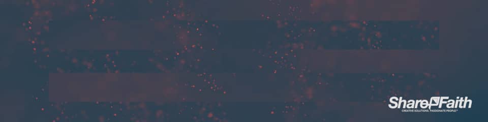 Floating Red Particles Multi Screen Worship Motion Background
