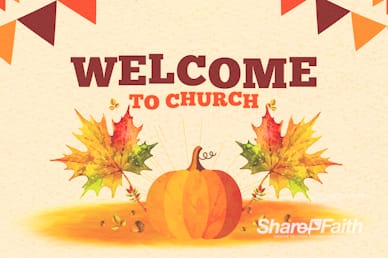 Harvest Party Pumpkin Welcome Bumper Video