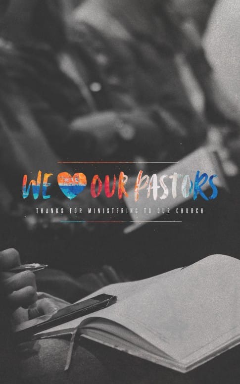 We Love Our Pastors Service Bulletin Cover