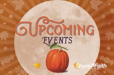 Fall Festival Pumpkin Church Announcements Bumper Video